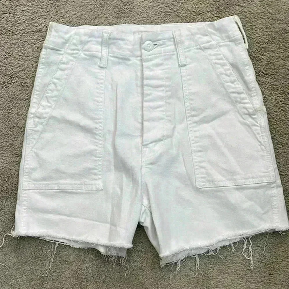 MOTHER Patch Pocket Private Fray Short Size 24 - Picture 1 of 6